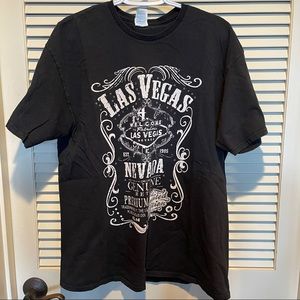 Las Vegas T-Shirt Black+Silver